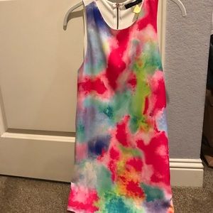 Honey Punch watercolor dress